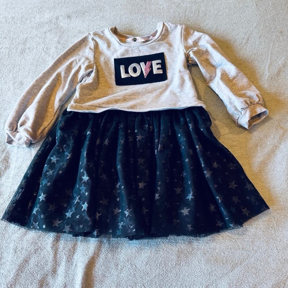 PL Kids long sleeve tutu dress